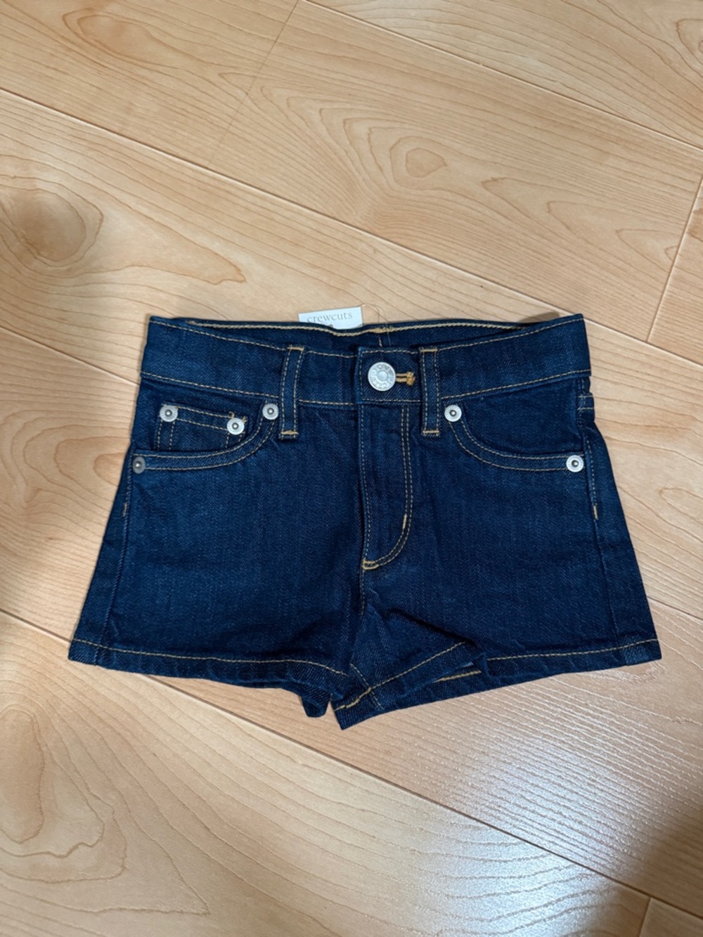 J.Crew Crewcuts Toddler Girl Dark Blue Denim Shorts Size 3T NWT